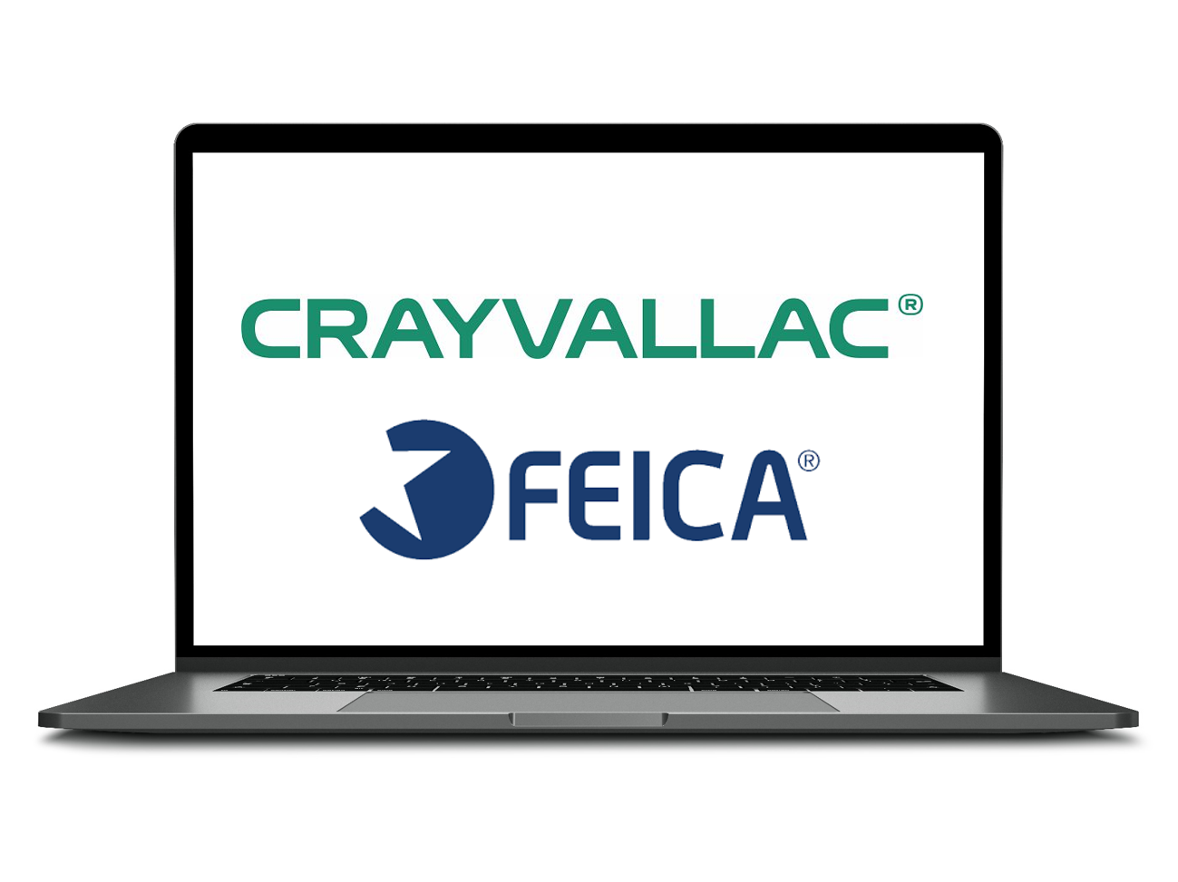 Laptop featuring technical presentation at the FEICA’s virtual Suppliers’ Day